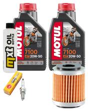 Pacote de Inspeção 2L 20W-50 + Filtro de Óleo + 1x Vela de Ignição para Yamaha VP X-City 250 ccm