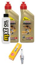 Pacote de Inspeção 2L 20W-50 + Filtro de Óleo + 1x Vela de Ignição para Yamaha YP R X-Max, Kymco People GT i ABS Euro4 250 / 300 ccm Ano de Fabricação 2010 - 2014