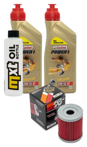Inspektionspaket 2L 20W-50 + Ölfilter + 1x Zündkerze für Yamaha YP Majesty 400 ccm Bj. 2004 - 2005