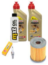 Pacote de Inspeção 2L 20W-50 + Filtro de Óleo + 1x Vela de Ignição para Yamaha YP Majesty 400 ccm Ano de Fabricação 2004 - 2005