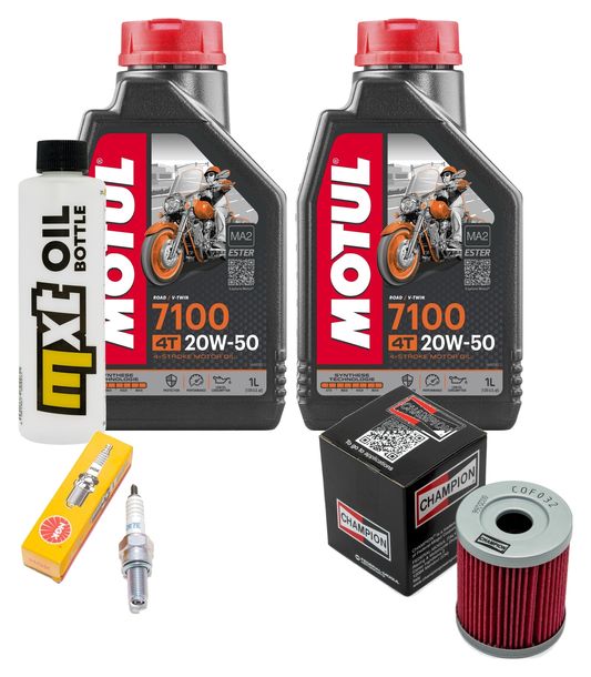 Inspektionspaket 2L 20W-50 + Ölfilter + 1x Zündkerze für Yamaha YP Majesty 400 ccm Bj. 2009