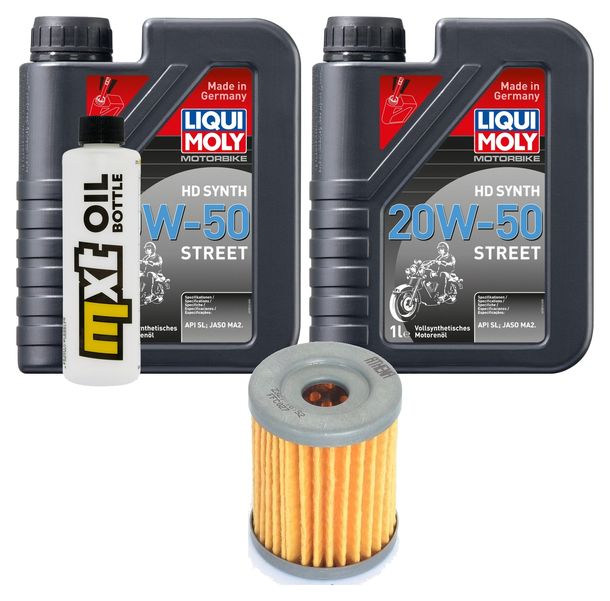 Inspektionspaket 2L 20W-50 + Ölfilter + 1x Zündkerze für Yamaha YP Majesty 400 ccm Bj. 2009