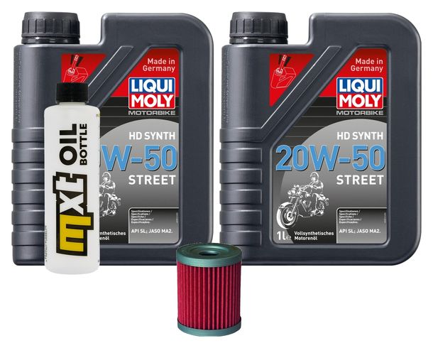 Inspektionspaket 2L 20W-50 + Ölfilter + 1x Zündkerze für Yamaha YP Majesty 400 ccm Bj. 2009