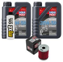 Inspektionspaket 2L 20W-50 + Ölfilter + 1x Zündkerze für Yamaha YP Majesty 400 ccm Bj. 2009