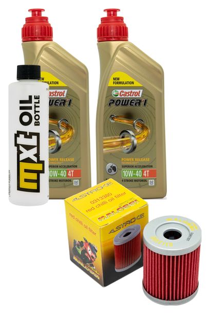 Pacchetto di ispezione 2L 10W-40 + filtro olio + 1x candela per Yamaha YP R X-Max 400 ccm Anno 2013