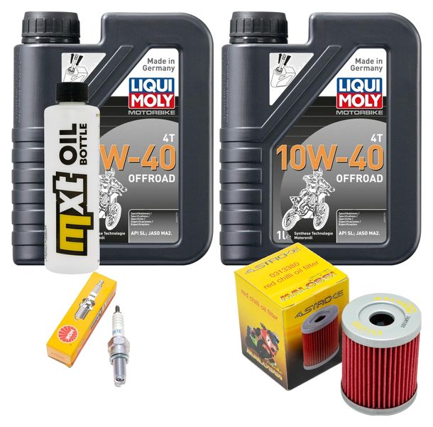 Inspektionspaket 2L 10W-40 + Ölfilter + 1x Zündkerze für Yamaha YP R X-Max 400 ccm Bj. 2013