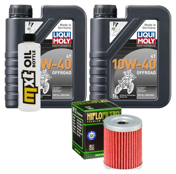 Inspektionspaket 2L 10W-40 + Ölfilter + 1x Zündkerze für Yamaha YP R X-Max 400 ccm Bj. 2013