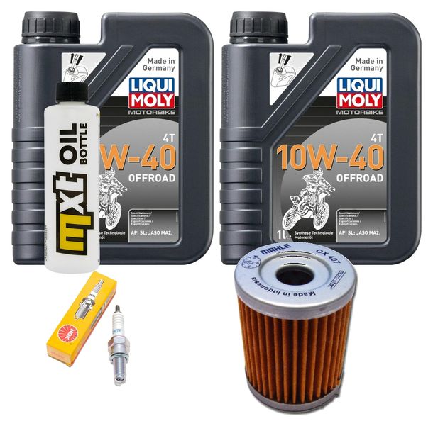Inspektionspaket 2L 10W-40 + Ölfilter + 1x Zündkerze für Yamaha YP R X-Max 400 ccm Bj. 2013