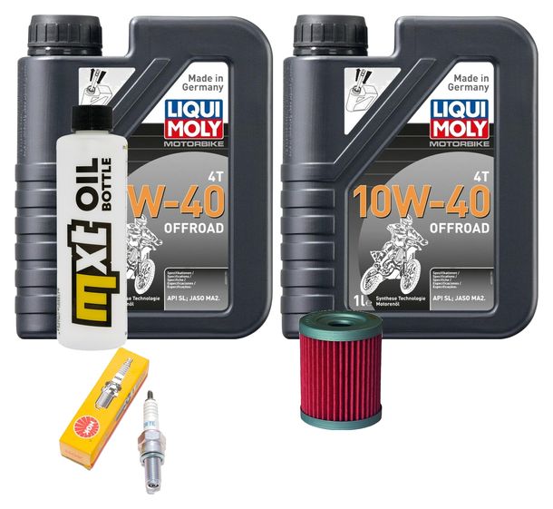 Inspektionspaket 2L 10W-40 + Ölfilter + 1x Zündkerze für Yamaha YP R X-Max 400 ccm Bj. 2013