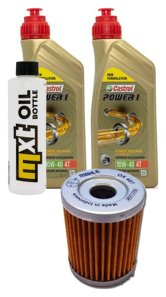 Pacchetto di ispezione 2L 10W-40 + filtro olio + 1x candela per Yamaha YP R X-Max 400 ccm Anno 2013