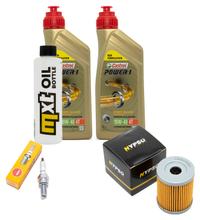 Inspektionspaket 2L 10W-40 + Ölfilter + 1x Zündkerze für Yamaha YP R X-Max 400 ccm Bj. 2013