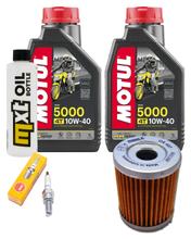 Kit d'inspection 2L 10W-40 + filtre à huile + 1x bougie pour Yamaha YP R X-Max 400 ccm Année 2013