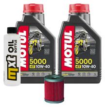 Kit d'inspection 2L 10W-40 + filtre à huile + 1x bougie pour Yamaha YP R X-Max 400 ccm Année 2013
