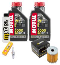 Kit d'inspection 2L 10W-40 + filtre à huile + 1x bougie pour Yamaha YP R X-Max 400 ccm Année 2013