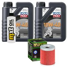 Kit d'inspection 2L 10W-40 + filtre à huile + 1x bougie pour Yamaha YP R X-Max 400 ccm Année 2013