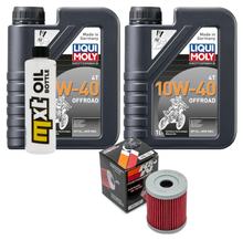 Kit d'inspection 2L 10W-40 + filtre à huile + 1x bougie pour Yamaha YP R X-Max 400 ccm Année 2013