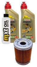 Inspektionspaket 2L 10W-40 + Ölfilter + 1x Zündkerze für Yamaha YP R X-Max 400 ccm Bj. 2013