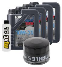 Kit d'inspection 4L 10W-30 + filtre à huile + 2 bougies pour Yamaha XP T-Max 500 ccm Année 2000 - 2004