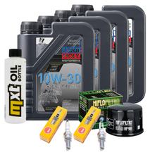 Inspection package 4L 10W-30 + oil filter + 2x spark plug for Yamaha XP T-Max 500 ccm Year 2000 - 2004