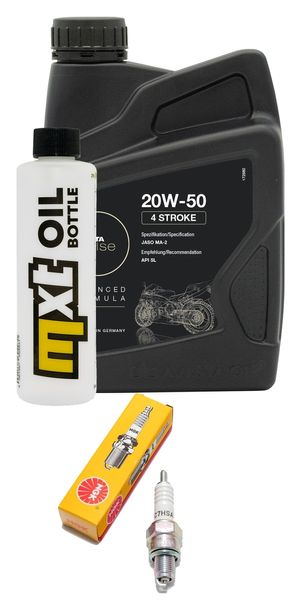 Inspektionspaket 1L 20W-50 + Ölfilter + 1x Zündkerze für Znen F8 Zoom 125 ccm Bj. 18