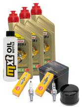 Inspection package 3L 10W-40 + oil filter + 2x spark plug for Yamaha XP T-Max 500 ccm Year 2008