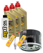 Inspection package 3L 10W-40 + oil filter + 2x spark plug for Yamaha XP T-Max 500 ccm Year 2008