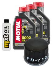 Pacchetto di ispezione 3L 10W-40 + filtro olio + 2x candela per Yamaha XP T-Max 500 ccm Anno 2008