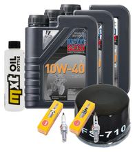 Inspektionspaket 3L 10W-40 + Ölfilter + 2x Zündkerze für Yamaha XP T-Max 500 ccm Bj. 2008