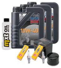 Inspektionspaket 3L 10W-40 + Ölfilter + 2x Zündkerze für Yamaha XP T-Max 500 ccm Bj. 2008