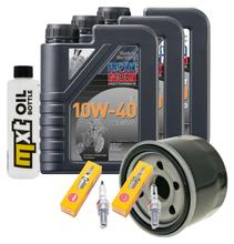 Inspektionspaket 3L 10W-40 + Ölfilter + 2x Zündkerze für Yamaha XP T-Max 500 ccm Bj. 2008