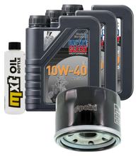 Paquete de inspección 3L 10W-40 + filtro de aceite + 2 bujías para Yamaha XP T-Max 500 ccm Año 2008