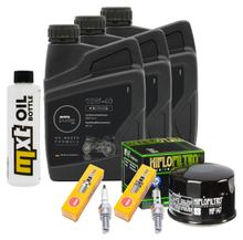 Inspection package 3L 10W-40 + oil filter + 2x spark plug for Yamaha XP T-Max 500 ccm Year 2008