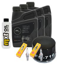 Inspection package 3L 10W-40 + oil filter + 2x spark plug for Yamaha XP T-Max 500 ccm Year 2008