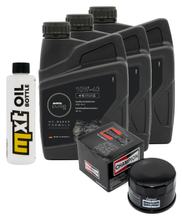 Pacchetto di ispezione 3L 10W-40 + filtro olio + 2x candela per Yamaha XP T-Max 500 ccm Anno 2008