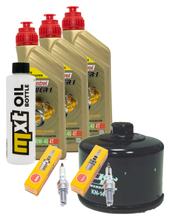 Inspection package 3L 10W-40 + oil filter + 2x spark plug for Yamaha XP T-Max 500 ccm Year 2008
