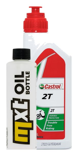 Inspektionspaket 1L 2-Takt-Öl + 1x Zündkerze für Derbi GPR Racing 50 ccm Bj. 2010