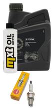 Inspektionspaket 1L 2-Takt-Öl + 1x Zündkerze für Suzuki TS X 50 ccm