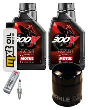 Inspektionspaket 2L 5W-40 + Ölfilter + 1x Zündkerze für Piaggio X8 250 ccm