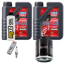 Inspektionspaket 2L 5W-40 + Ölfilter + 1x Zündkerze für Piaggio X8 250 ccm
