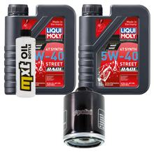 Inspektionspaket 2L 5W-40 + Ölfilter + 1x Zündkerze für Piaggio X8 250 ccm