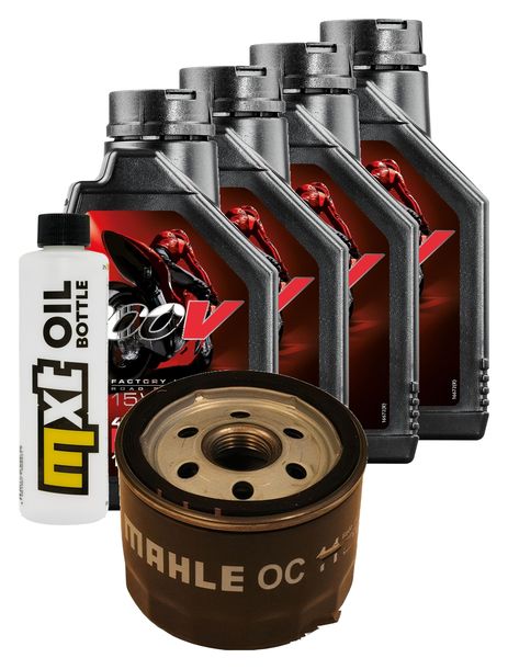 Inspektionspaket 4L 15W-50 + Ölfilter für Aprilia Caponord Rally ABS ATC 1200 ccm Bj. 2015 - 2016