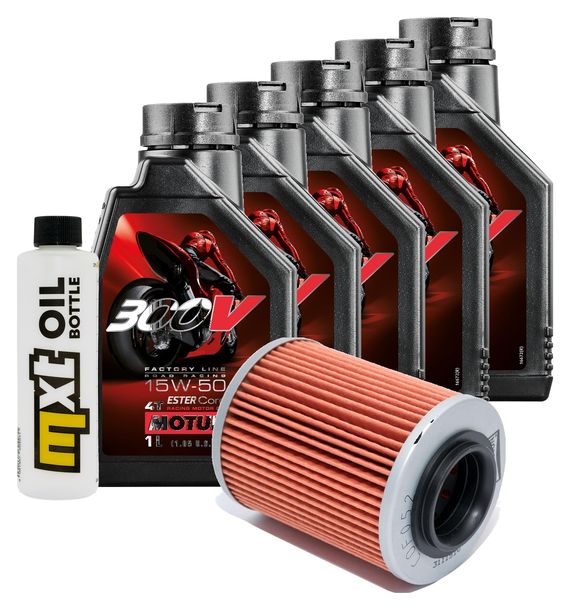Inspektionspaket 5L 15W-50 + Ölfilter für Aprilia ETV Capo Nord 1000 ccm Bj. 2001 - 2007