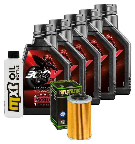Inspektionspaket 5L 15W-50 + Ölfilter für Aprilia ETV Capo Nord 1000 ccm Bj. 2001 - 2007