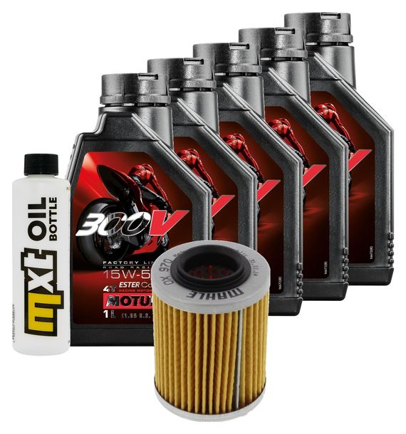 Inspektionspaket 5L 15W-50 + Ölfilter für Aprilia ETV Capo Nord 1000 ccm Bj. 2001 - 2007