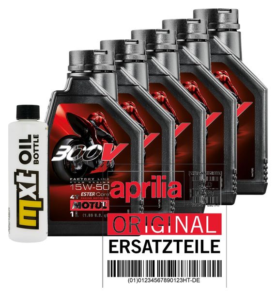 Inspektionspaket 5L 15W-50 + Ölfilter für Aprilia ETV Capo Nord 1000 ccm Bj. 2001 - 2007
