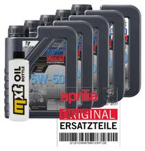 Paquete de inspección 5L 15W-50 + filtro de aceite para Aprilia ETV Capo Nord 1000 ccm Año 2001 - 2007