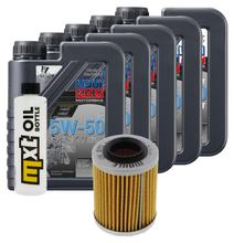 Paquete de inspección 5L 15W-50 + filtro de aceite para Aprilia ETV Capo Nord 1000 ccm Año 2001 - 2007