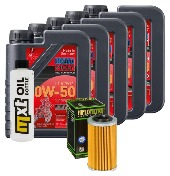 Inspektionspaket 5L 10W-50 + Ölfilter für Aprilia ETV Capo Nord 1000 ccm Bj. 2008