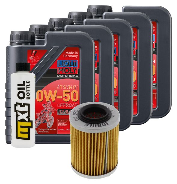 Inspektionspaket 5L 10W-50 + Ölfilter für Aprilia ETV Capo Nord 1000 ccm Bj. 2008