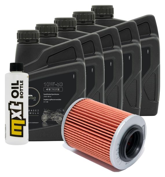 Inspektionspaket 5L 10W-50 + Ölfilter für Aprilia ETV Capo Nord 1000 ccm Bj. 2008